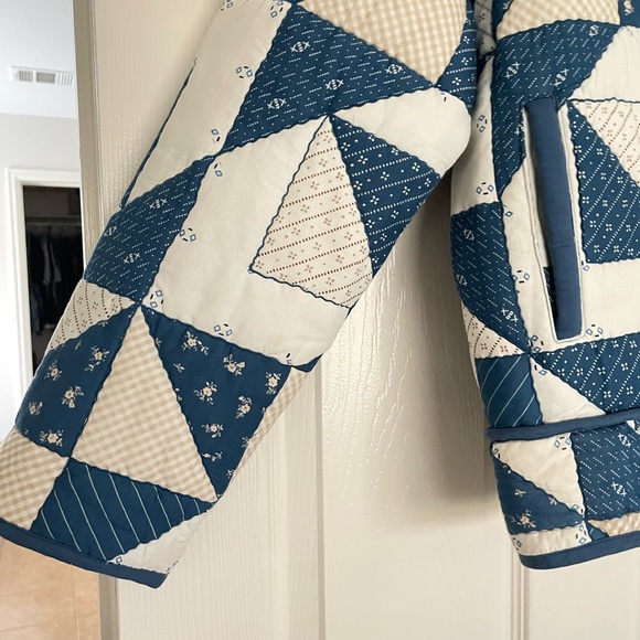 Sezane Leopold patchwork cotton Jacket 36 - Picture 2 of 5